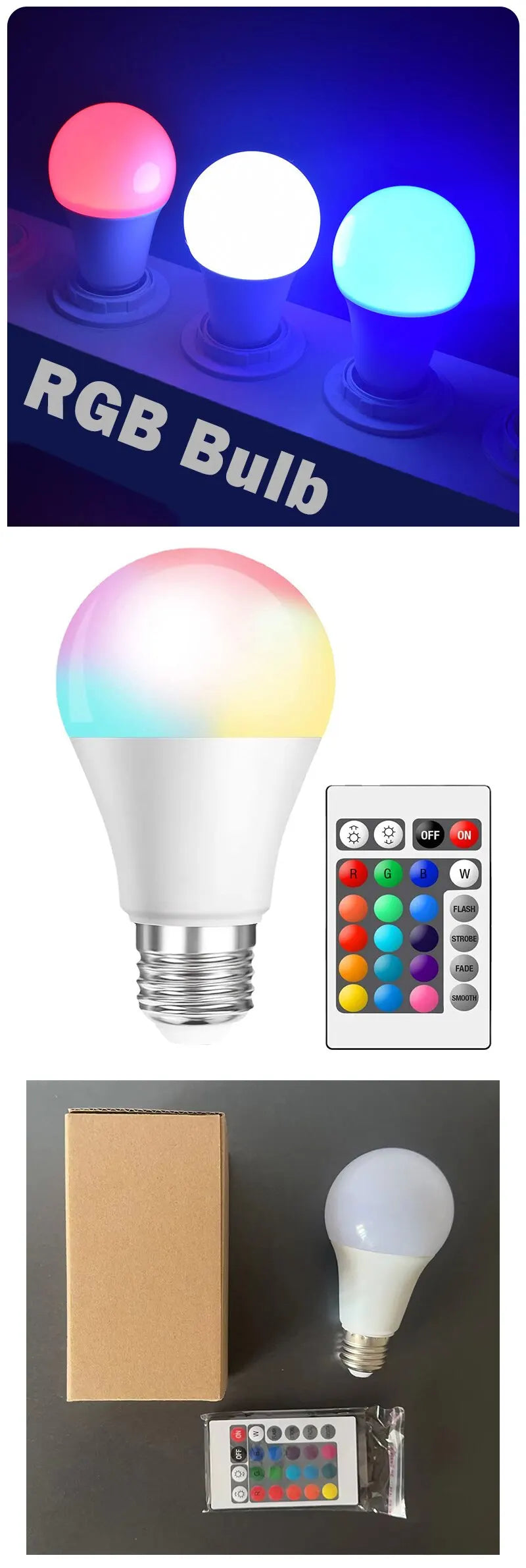 Lâmpada Inteligente RGB com Sensor de Presença MmWave Zigbee – Tuya (E27)