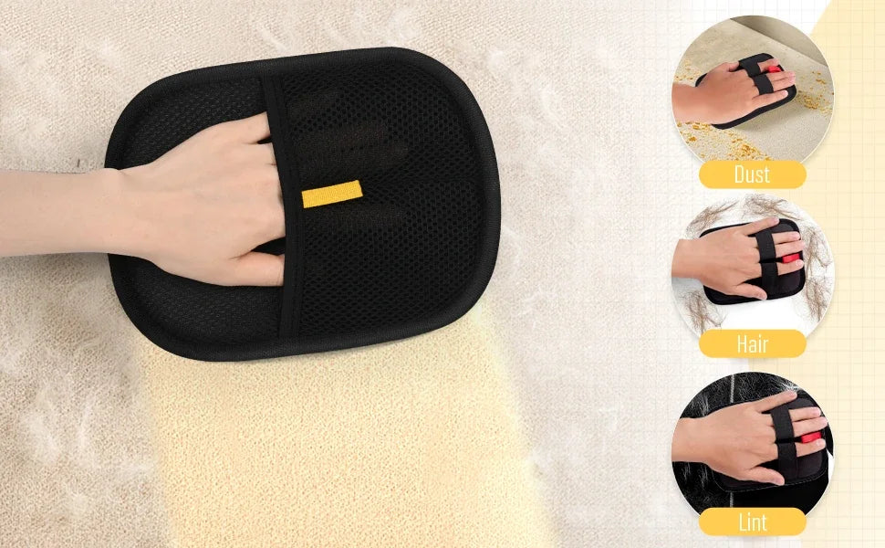 Luva Removedora de Pelos Pet Dupla Face – Limpeza Rápida, Sem Esforço