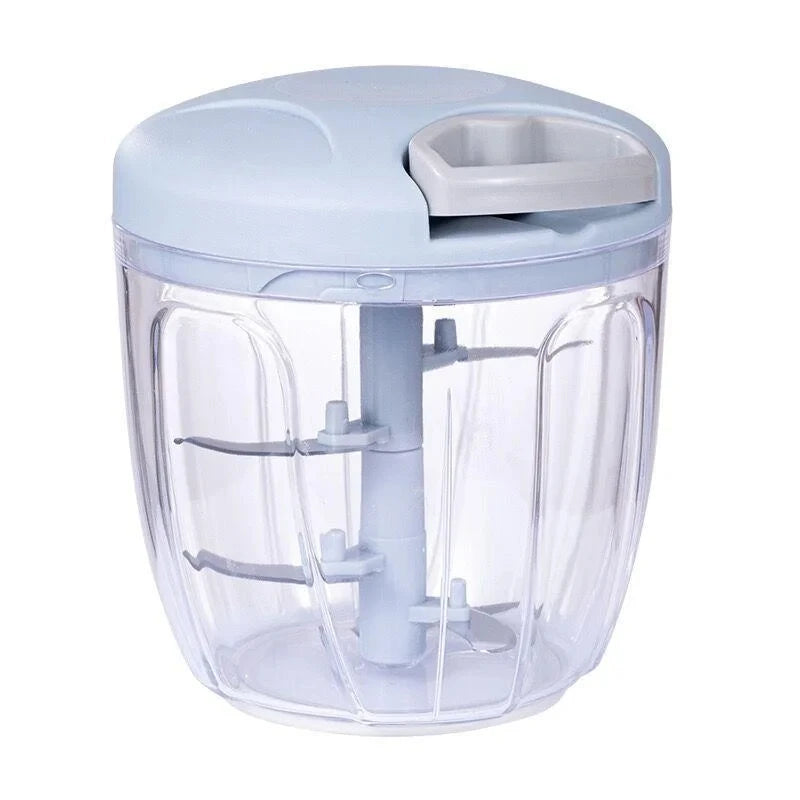 Mini Processador Manual com Cordão 500ml ou 900ml – Pica, Tritura e Facilita sua Rotina na Cozinha