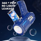 Lançador Automático de Bolhas com Foguete – Máquina de Bolhas Infantil Recarregável