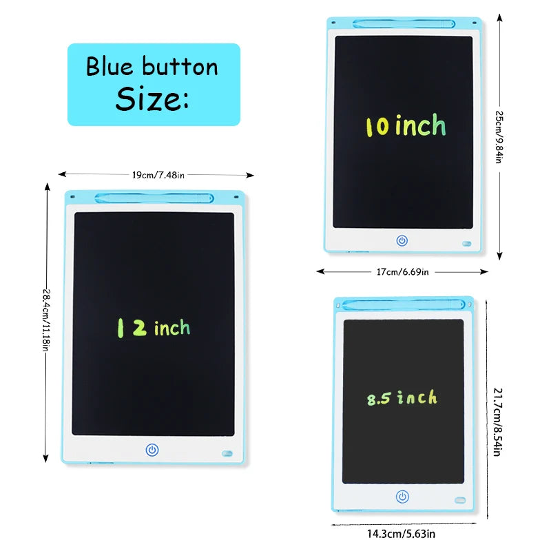 Tablet de Desenho Infantil LCD Apagável – Criatividade Sem Limites (8,5” a 16”)